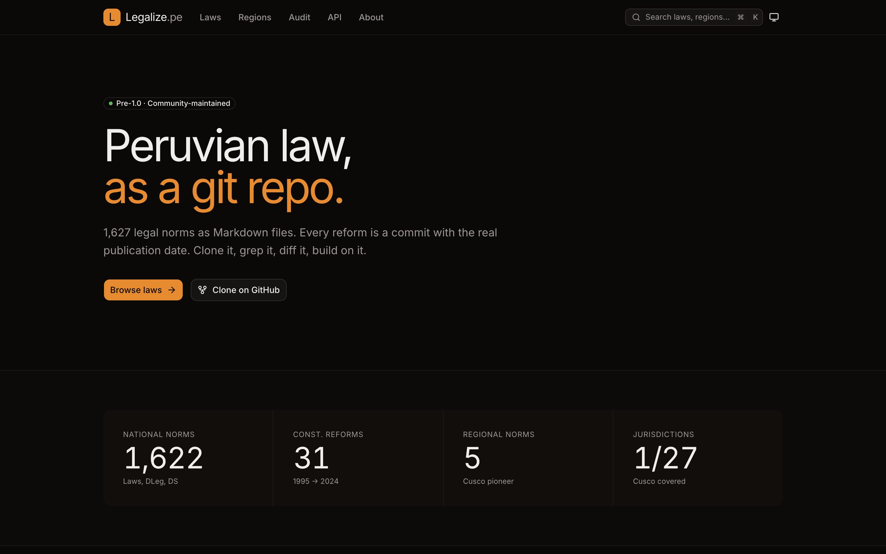 Making Peru's laws fast and readable