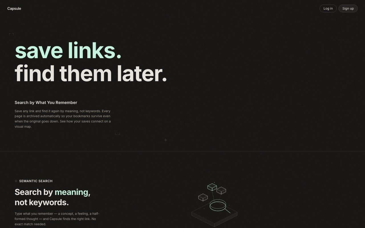 Capsule: save the web before it rots